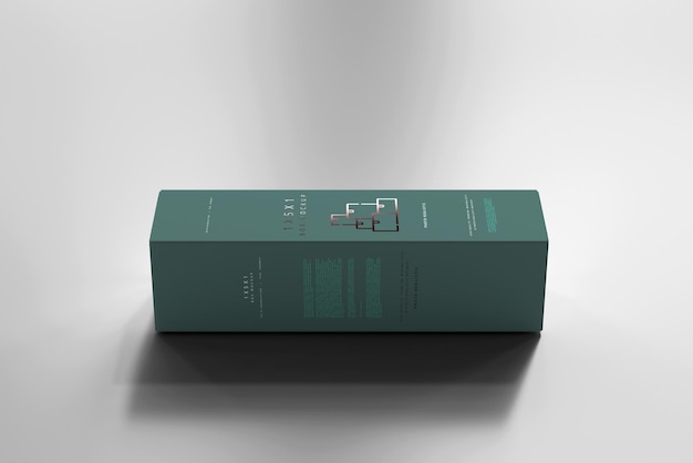 Isolated box mockup