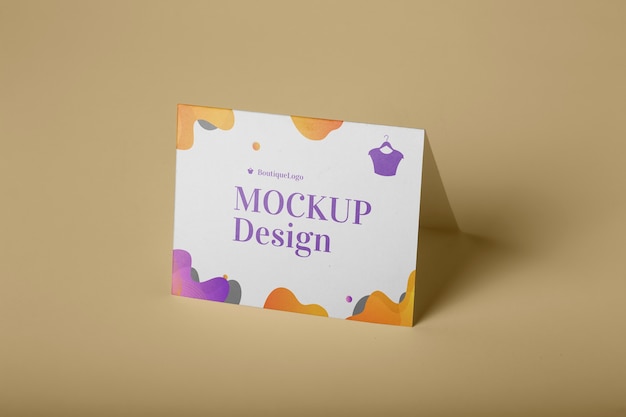 Design mockup opuscolo isolato