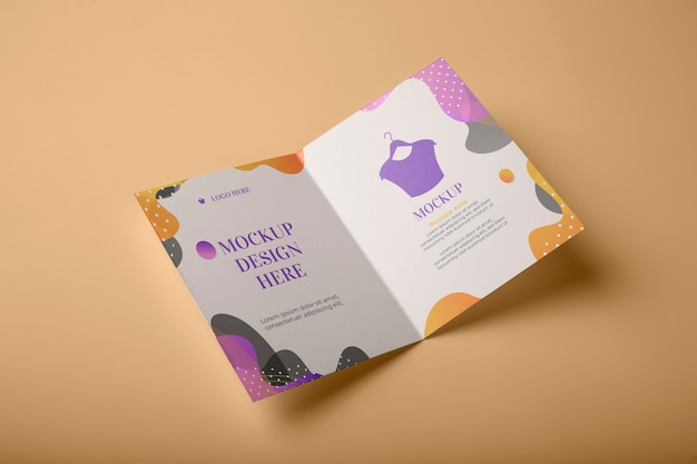 PSD isolated brochure mockup design