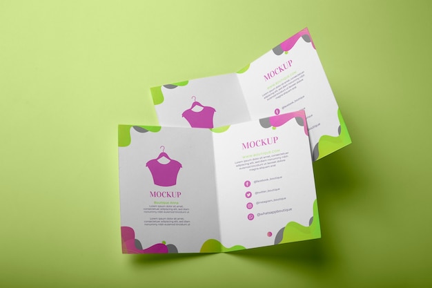 PSD isolated brochure mockup design