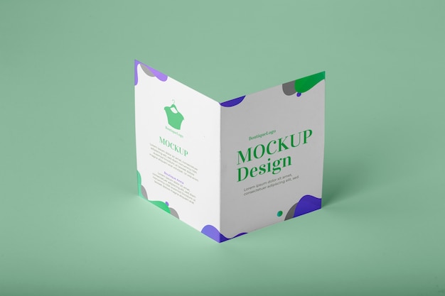 PSD isolated brochure mockup design