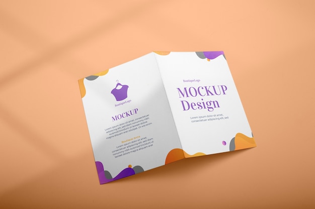 PSD isolated brochure mockup design