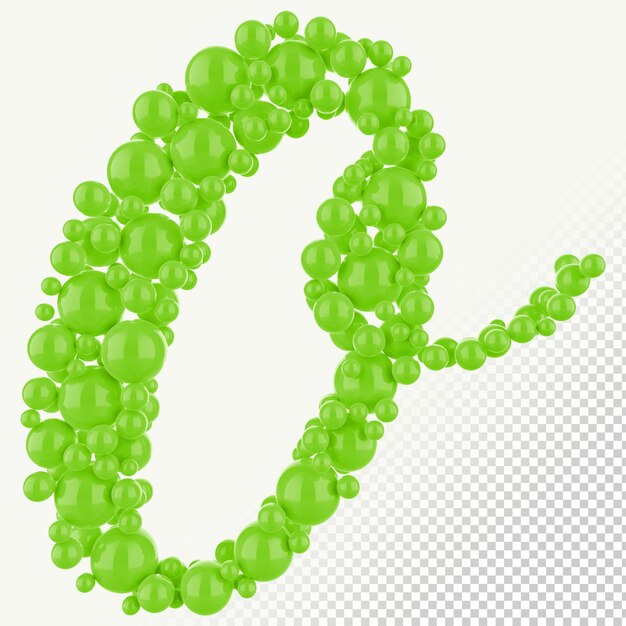 Isolated Bubble Letter o