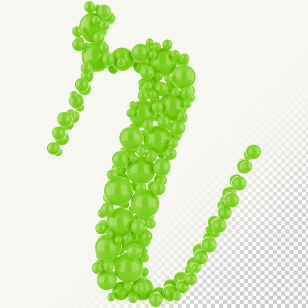 Isolated Bubble Letter r