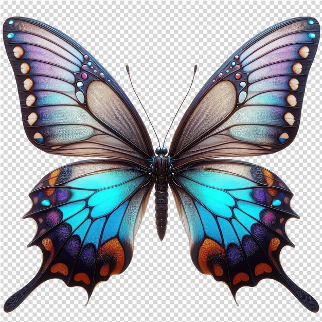 PSD isolated butterfly on transparent background