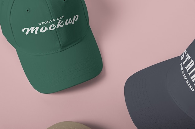 PSD isolated cap mockup