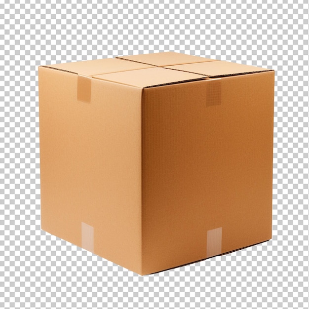 Isolated cardboard box png