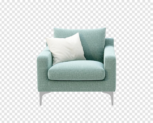 Isolated chair in 3d rendering