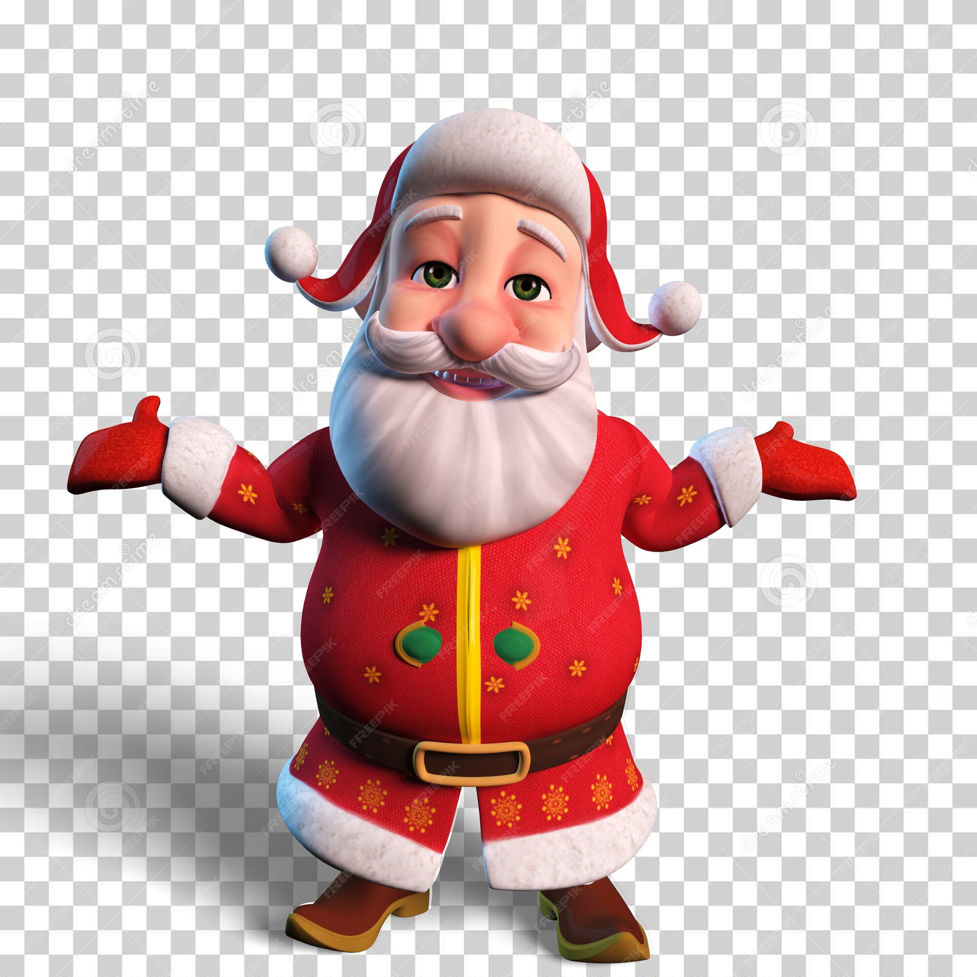 Premium PSD | Isolated character illustration of sad santa claus for christmas design Premium PSD | Isolated character illustration of sad santa claus for christmas design