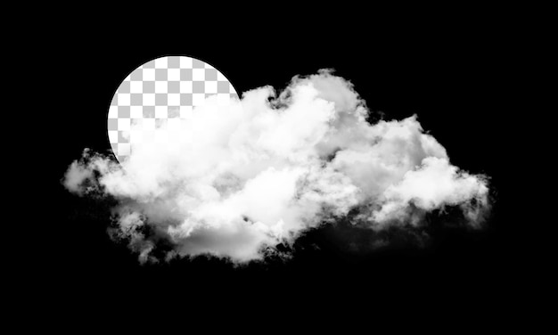 Isolated cloud background