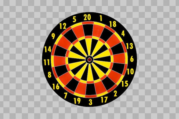 Isolated dartboard