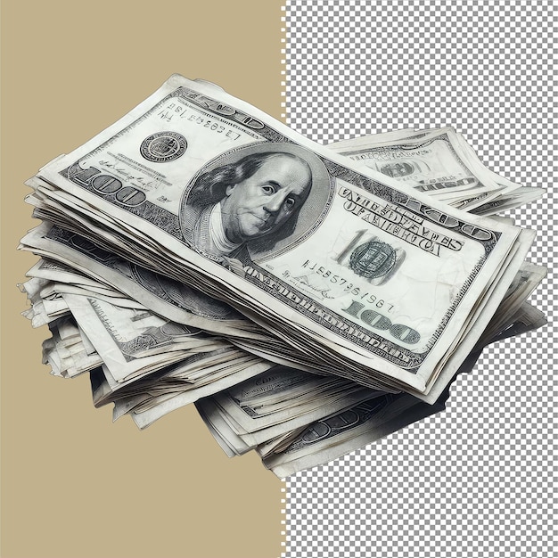 PSD isolated dollar bills png