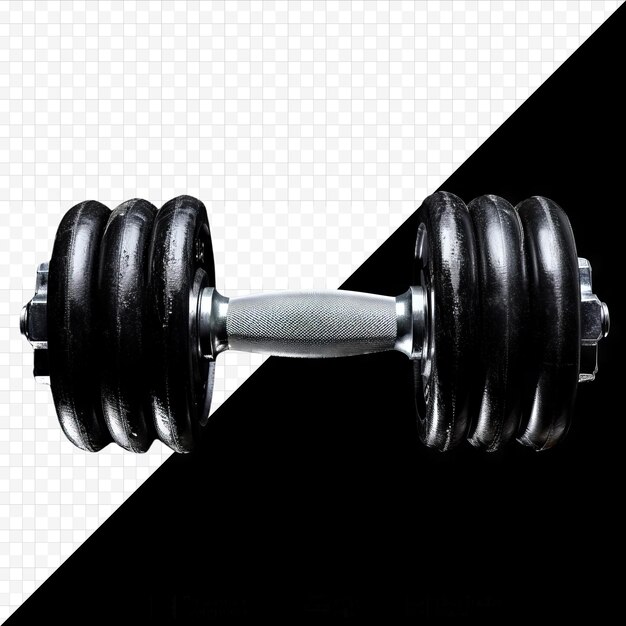 PSD isolato dumbbell concept fitness equipment per gym workout strength training bodybuilding e powerlifting