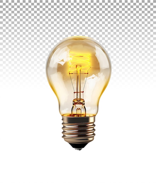 PSD Изолированная энергоэффективная лампочка добавляет современный стиль к вашим дизайнам