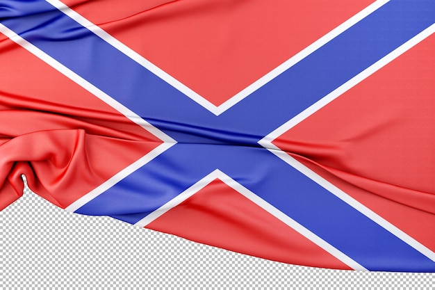 PSD isolated flag of novorossiya 3d rendering