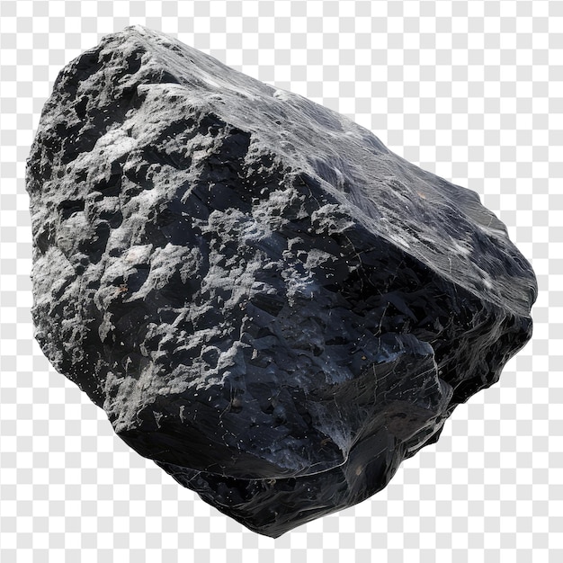 PSD isolated flying meteor asteroid stone texture