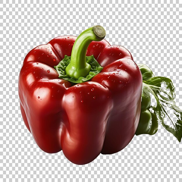 PSD capsicum fresco isolato un capsicum fresco isolato su uno sfondo trasparente