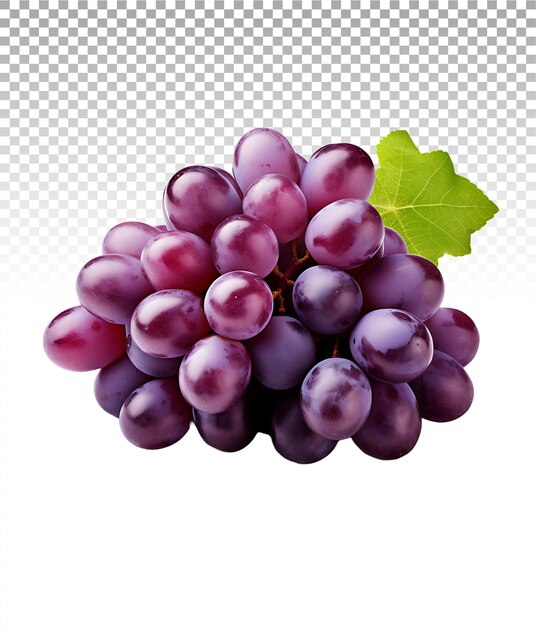 PSD isolated fresh grape without background interruptions