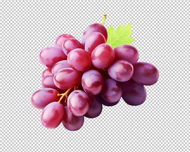 Isolated grape on a transparent background