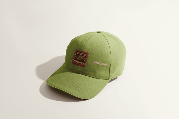 PSD isolated green cap mockup