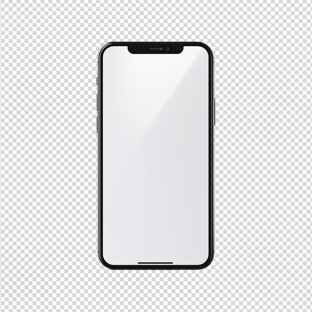 PSD isolated hand with smartphone