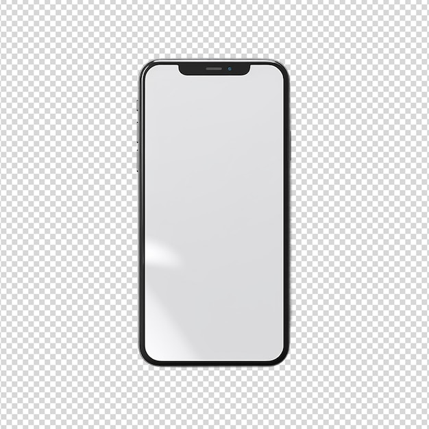 PSD isolated hand with smartphone