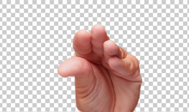 PSD isolated male hand