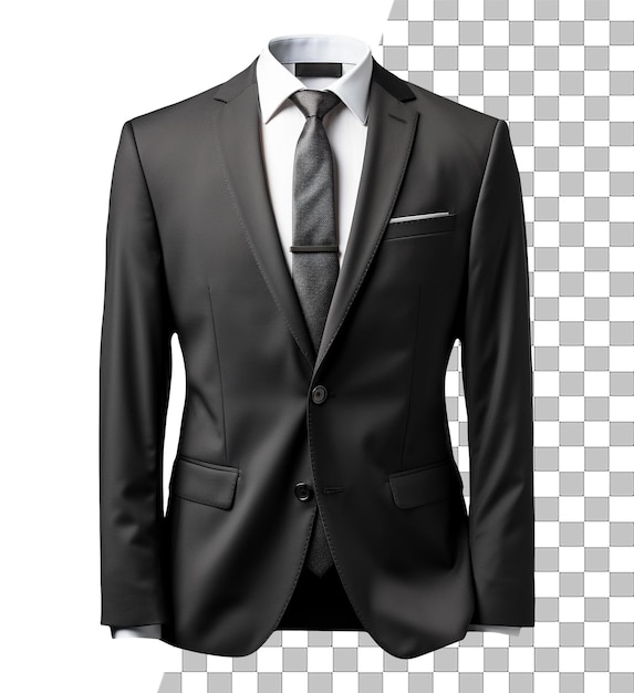 PSD isolated man suit jacket with transparent background