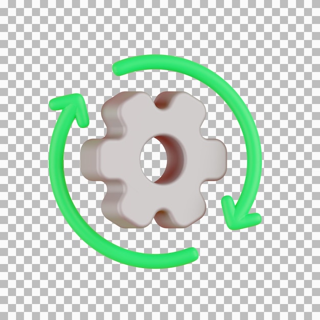 isolated management 3d icon