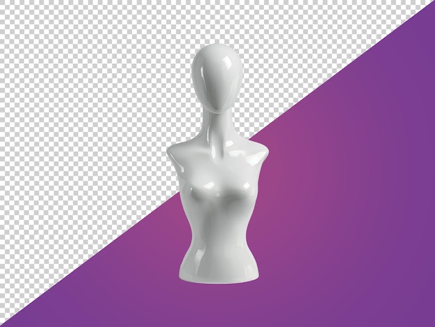 Isolated mannequin with transparent background