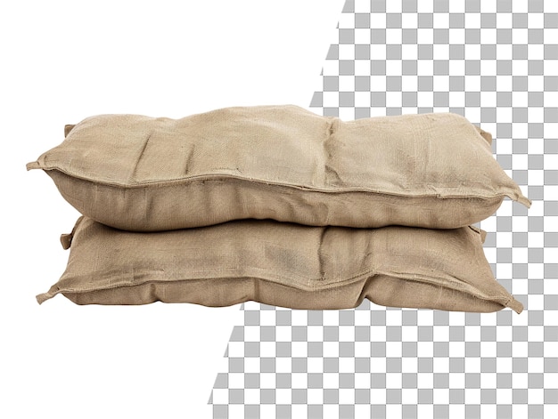 PSD isolated military barricade sandbag object