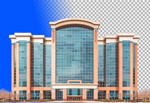 PSD isolated modern city buildings png