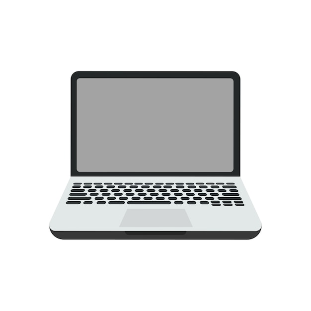 PSD isolated modern laptop