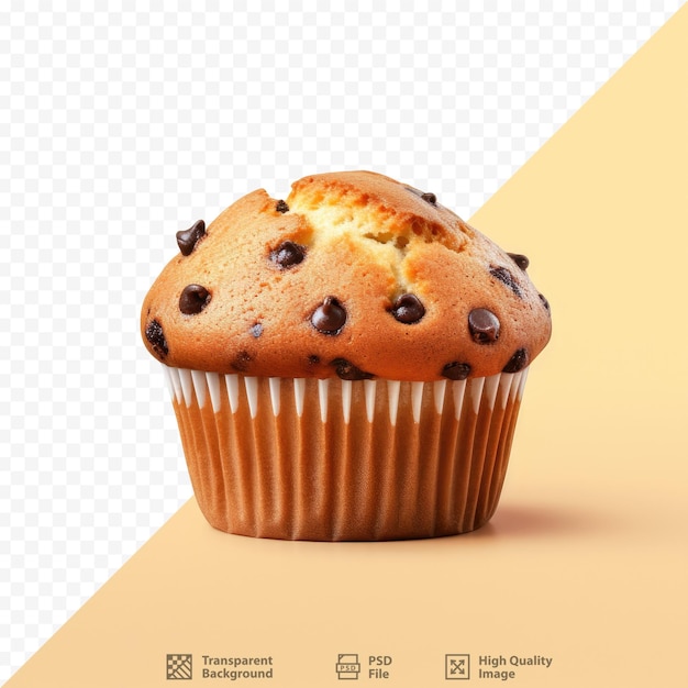 PSD isolated muffin on transparent background