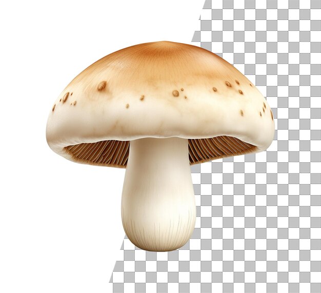 Isolated mushroom vegitable photo with transparent background