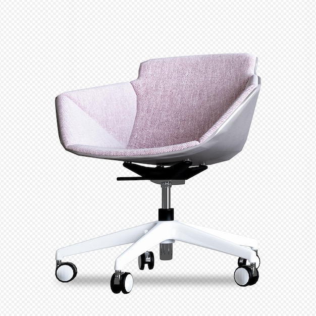 Isolated office chair in 3d rendering