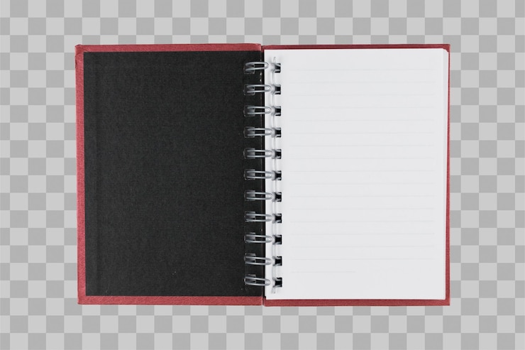 PSD isolated open blank book