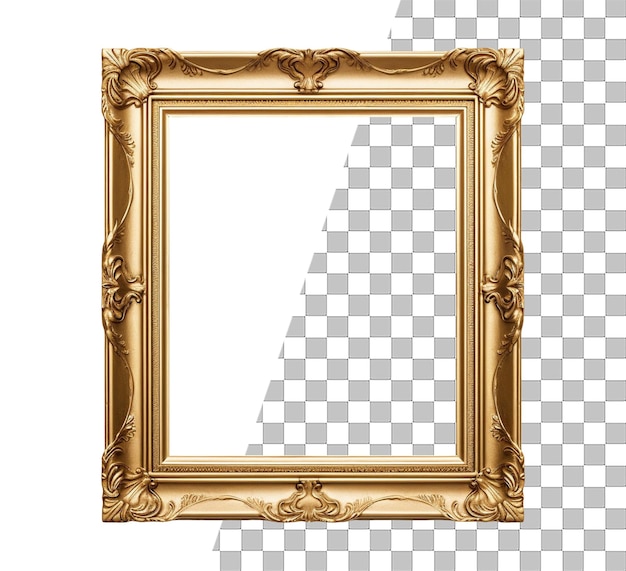 Isolated photo frame object with transparent background