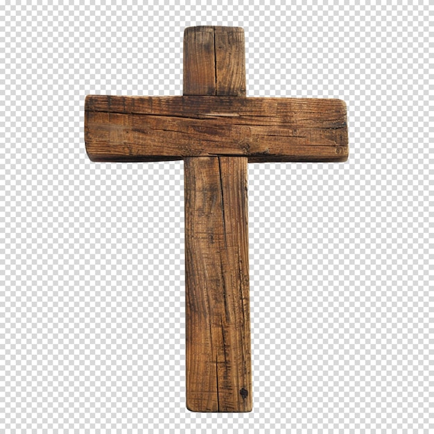 PSD isolated png of crucifix cross christian religious symbol on transparent background for good friday