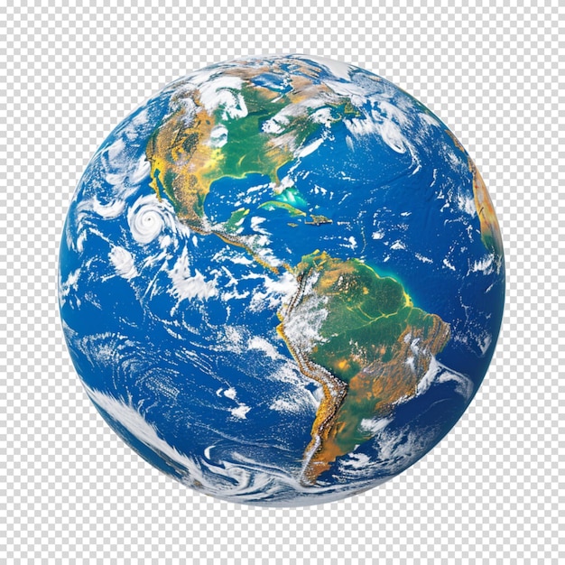 PSD isolated png of earth on transparent background for earth day