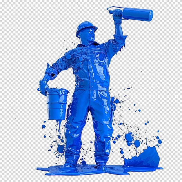 PSD isolated png of labour on transparent background for labour day