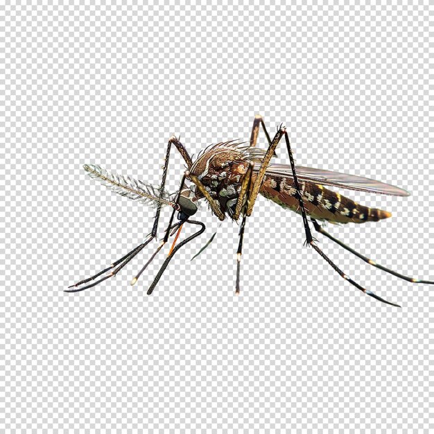 PSD isolated png of mosquito on transparent background for dengue day