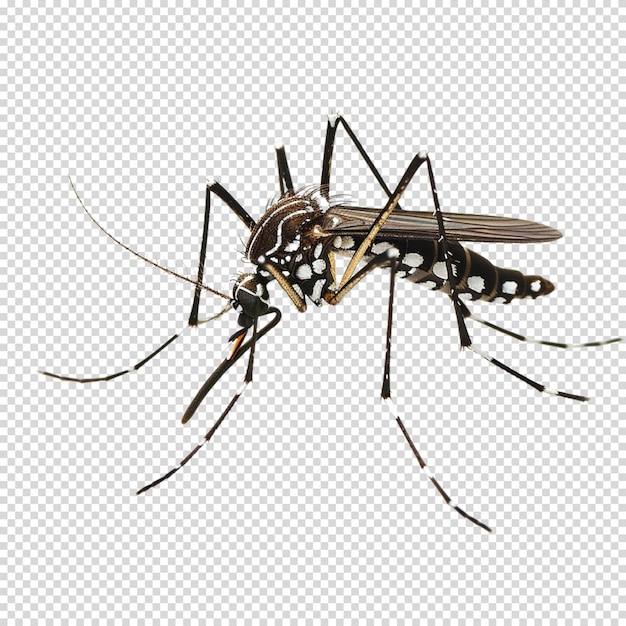 PSD isolated png of mosquito on transparent background for dengue day