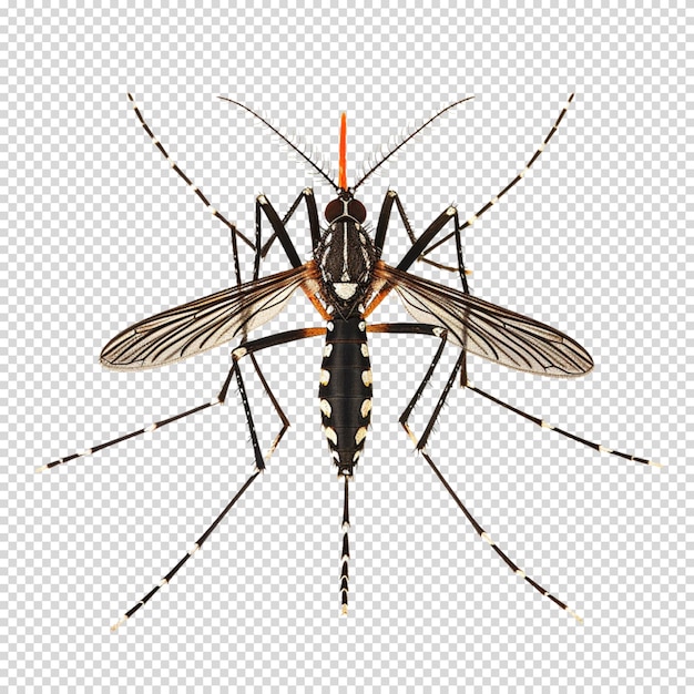 PSD isolated png of mosquito on transparent background for world mosquito day