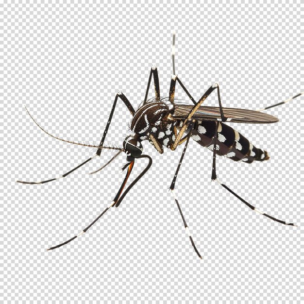 PSD Изолированная пнг комара на прозрачном фоне в честь всемирного дня комаров
