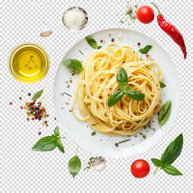 PSD isolated png of pasta on transparent background for pasta day