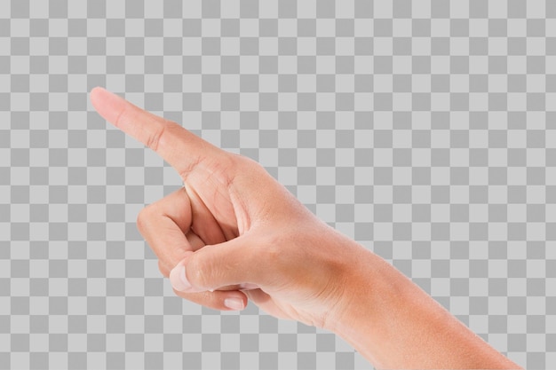 PSD isolated pointing hand