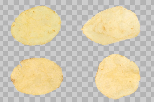 PSD Изолированные картофельные чипсы