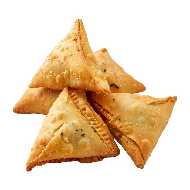 PSD spuntini isolati di samosa della patata