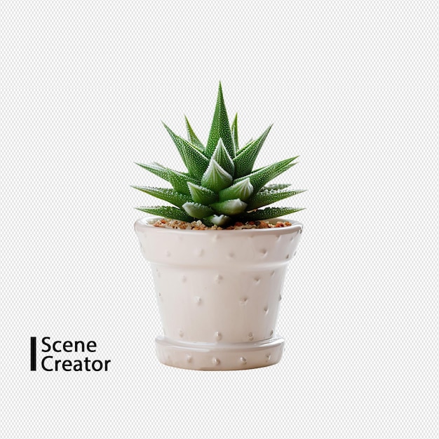 Isolated potted plants